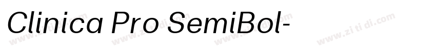 Clinica Pro SemiBol字体转换 Clinica Pro SemiBol字体转换